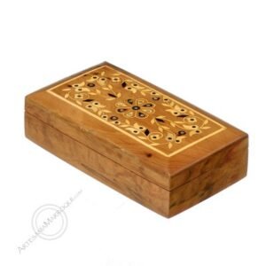 CAJA DE DE MADERA DE TUYA DE 16 CM